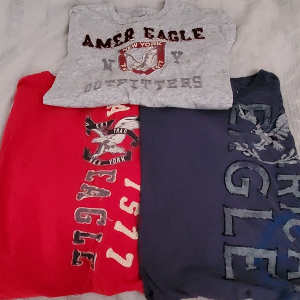 3 long sleeved AE shirts
